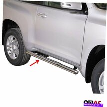 Nerf Bar トヨタランドクルーザープラドJ150 3ドア2010-2013のランニングボードサイドステップ Running Boards Side Steps for Toyota Lan_画像2