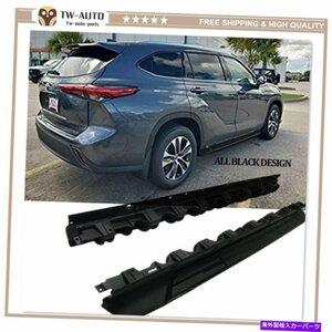 Nerf Bar トヨタハイランダーXU70 2020 2020 2021ブラックサイドステップナーフバーランニングボードに適合 Fits for Toyota Highlander X