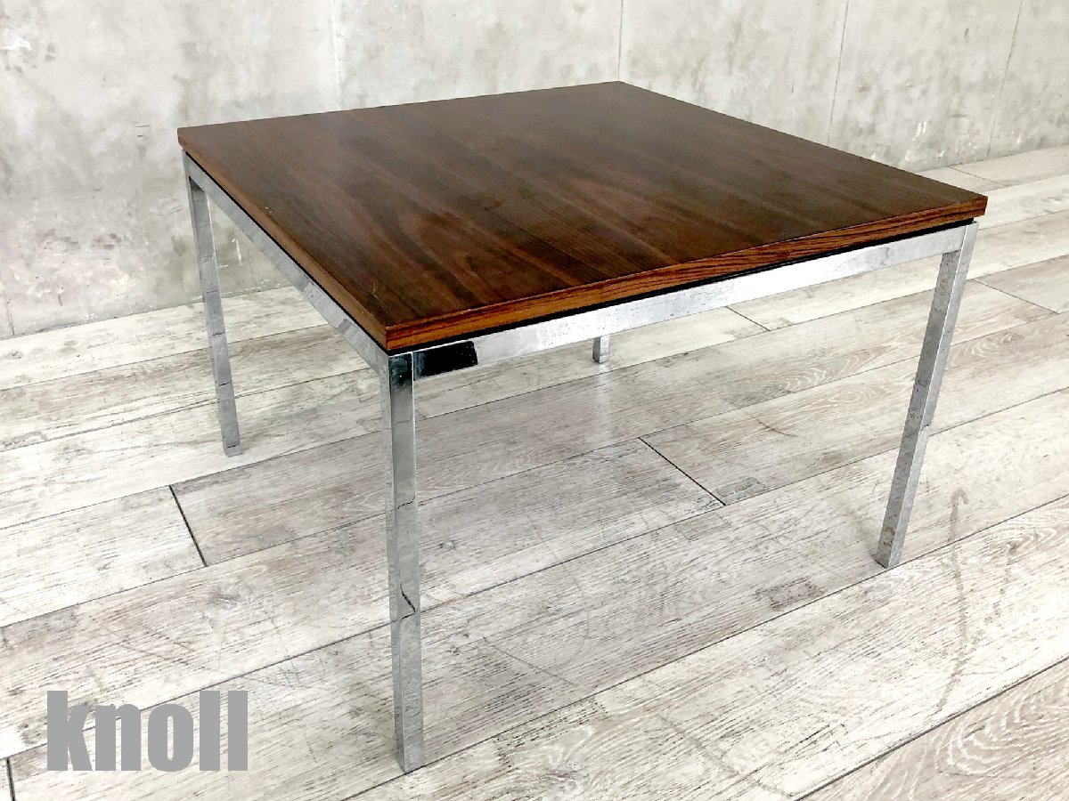 knoll jagan ポストモダンテーブル ベンチ クローム ヴィンテージ 新品