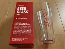 Budweiser BEER GLASS 330ml バドワイヤー　ビアグラス 未使用新品 送料込_画像2