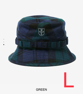 22aw WTAPS JUNGLE 01 HAT COTTON FLANNEL TEXTILE CRST GREEN L* WTaps шляпа колпак CAP 24ss