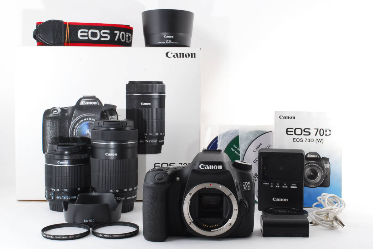 54%OFF!】 Canon EOS 70D W Wズームキット fawe.org
