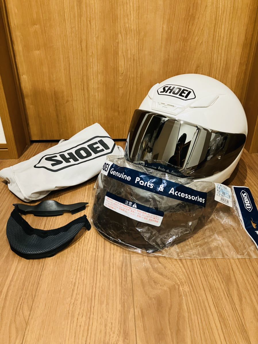 シールド2枚 SHOEI Z-7 ルミナスホワイト 2018年製