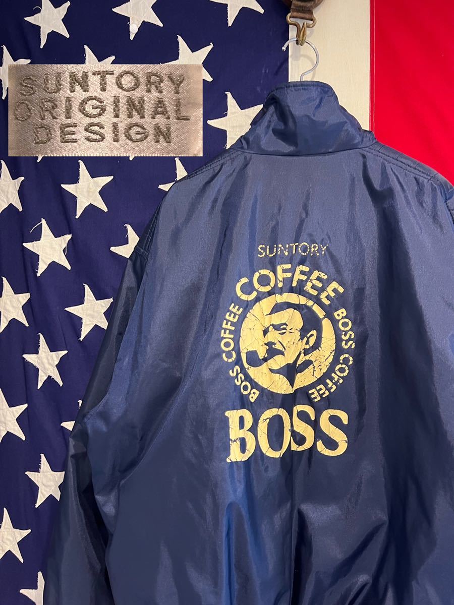 希少 新品 初代 ボスジャン サントリー 非売品 93年製 激レア 刺繍ロゴ L-