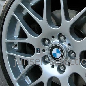 ☆純正☆BMW Mエンブレム ホイール Mマーク 4枚set E87 E82 E88 F20 F40 F45 F46 Z3 Z4 Mロードスター Mクーペ M135i M140i M235i M240iの画像3