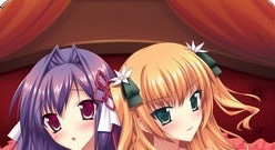 有葉&静佳 タペストリー シオンの血族 ~この不確かな世界と天使たちの輪舞曲(ロンド)~ ソフマップ予約特典 きみしま青