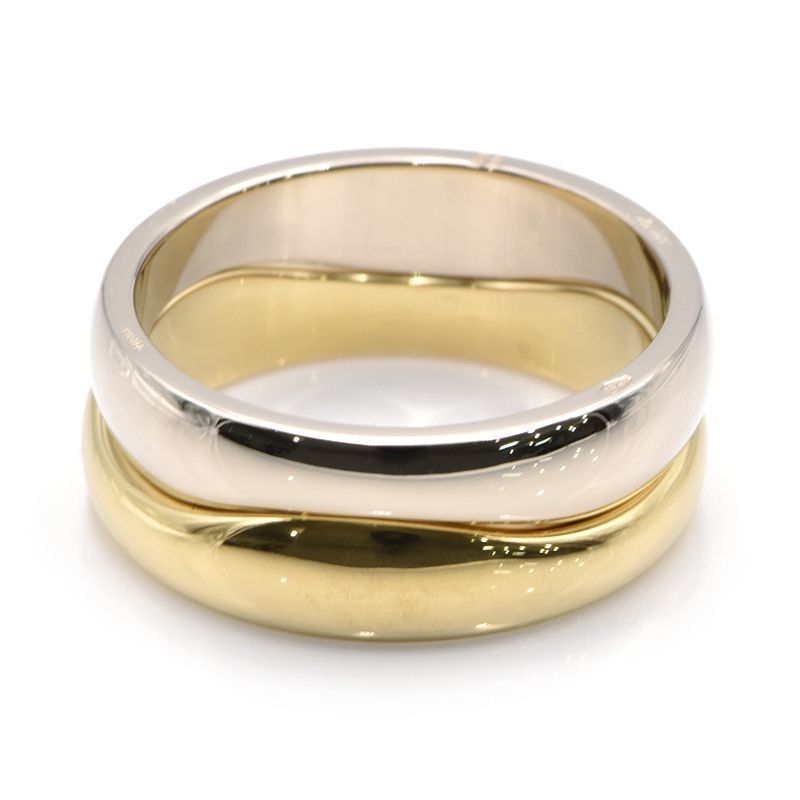 ko○k カルティエ Cartier K18YG&WGラブミーリング 50号-