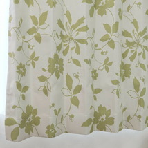 遮光カーテン 北欧 花柄 リーフ柄 グリーン 幅100cm×丈190cm2枚 日本製 プリーツが綺麗な形態安定加工_画像4