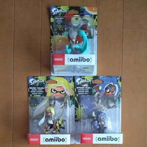 【新品未開封】amiibo スプラトゥーン3 3体 インクリング イエロー オクトリング ブルー コジャケ アミーボ 任天堂