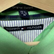 US古着 Tommy Hilfiger トミーヒルフィガー 長袖 ボタンダウン シャツ オックスフォード グリーン_画像3