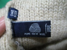 処分価格　即決価格！　pure new wool 100%　ニット帽　ネイティブ　壁画風デザイン　MADE IN INDIA　帽子　防寒対策_画像6