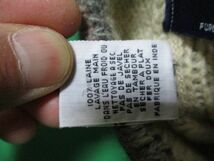 処分価格　即決価格！　pure new wool 100%　ニット帽　ネイティブ　壁画風デザイン　MADE IN INDIA　帽子　防寒対策_画像9