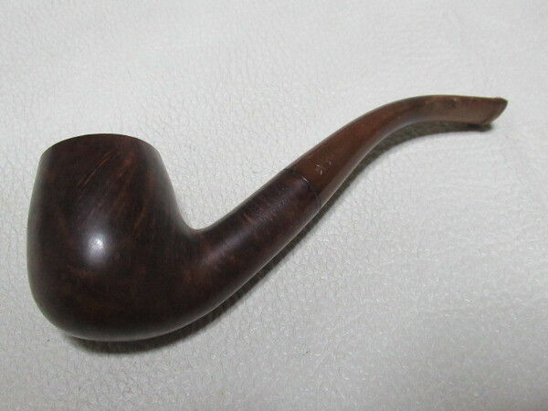 ■希少美品1960年代 日本製！ヴィンテージ ツゲパイプ 柘製作所 エスタード(Esterd) GENUINE BRIAR MADE IN TOKYO ベント型 全長約12.2ｃｍ