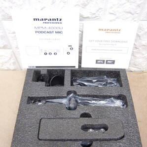 T67 美品中古 送料無料 marantz マランツ mpm-4000u オーディオインターフェース内蔵 ヘッドホン出力搭載 USB PODCAST MIC マイクの画像3