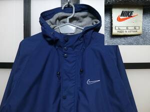 90s ナイキ 裏フリース ナイロン コート / 90年代 NIKE ベンチコート ジャケット