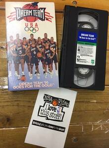 レアz★NBA バスケットボール 資料★紙箱付/ビデオテープ VHS★Dream Team 96 Goes for the Gold★NBA/1996年 平成8年★輸入盤