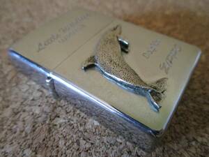 ZIPPO 『Little Wildlife MAMMALS Dolphin』1998年10月製造 イルカ ドルフィン 海 ワイルドライフ オイルライター ジッポ 廃版激レア