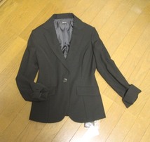 ◇新品7号・StyleNote◇洗練*フォーマルテーラードジャケット*黒*14900円*即決*_画像2