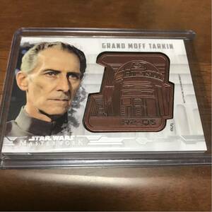 2017 topps スターウォーズ マスターワーク GRAND MOFF TARKIN メダル /150