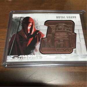 2017 topps スターウォーズ マスターワーク ROYAL GUARD メダル /150