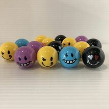 スマイリーフェイス　ボール　15個　SMILEY FACE ニコちゃんマーク_画像1