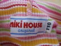 ■ ミキハウス ■ 可愛いハイネックリブ長袖Ｔシャツ 110cm ピンク 21116_画像4