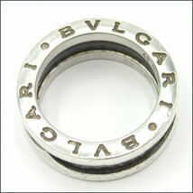 TS ブルガリ/BVLGARI B-ZERO1 セーブザチルドレン リング SV925×セラミック #48_画像5