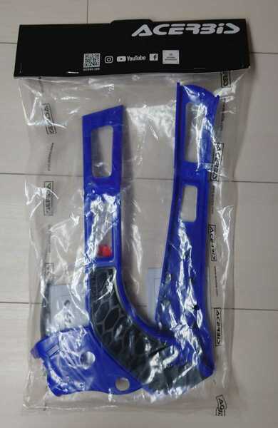 Acerbis X-Grip Frame Guards (Blue/Brack)アチェルビス　エックスグリップ　フレームガード　Yamaha YZ250 YZ250X