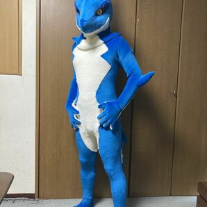 ファースーツ 青鮫 fursuit ケモノ 着ぐるみ ストファースーツ 等身大 アトラク ファースーツの画像2