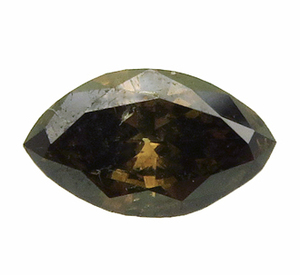 3652【特価】ブラウンダイヤモンド 0.426ct I-1 Fancy Dark Brown【中宝ソーティング付】瑞浪鉱物展示館【送料無料】