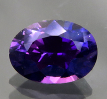 3651【上級品】バイオレットサファイア ルース 1.26ct 高彩度の濃紫 スリランカ産 : 瑞浪鉱物展示館【送料無料】_画像4