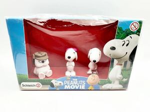 4-5 未使用 Schleich シュライヒ スヌーピー ピーナッツ フィギュア 3体 セット His Siblings MOVIE