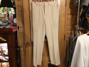 70 80’S UNKNOWN POLYESTER FLARE SLACKS PANTS TALON ZIP SIZE 33 ポリ フレア スラックス パンツ タロン ジッパー