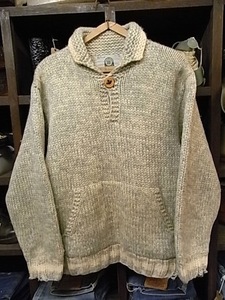 カナダ製 CANADIAN SWEATER ウール ニット ショールカラー セーター SIZE M? カナディアンセーター カウチン