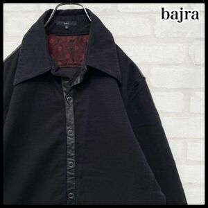 【超希少】バジュラ bajra 細畝 コーデュロイ シャツジャケット ブラック メンズ Lサイズ