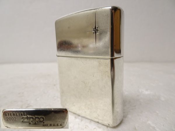 Zippo 純銀 ジッポーライター ビンテージ スターリングシルバー 2002年
