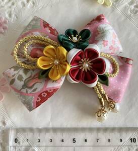  hand made ribbon Japanese style hair clip 29 kimono hakama . yukata . The Seven-Five-Three Festival hair ornament cat pohs postage included 