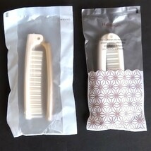 送料込★新品 未使用 ヘアブラシ くし セット 携帯用 使い捨て アメニティ 個包装 高級ホテル_画像2