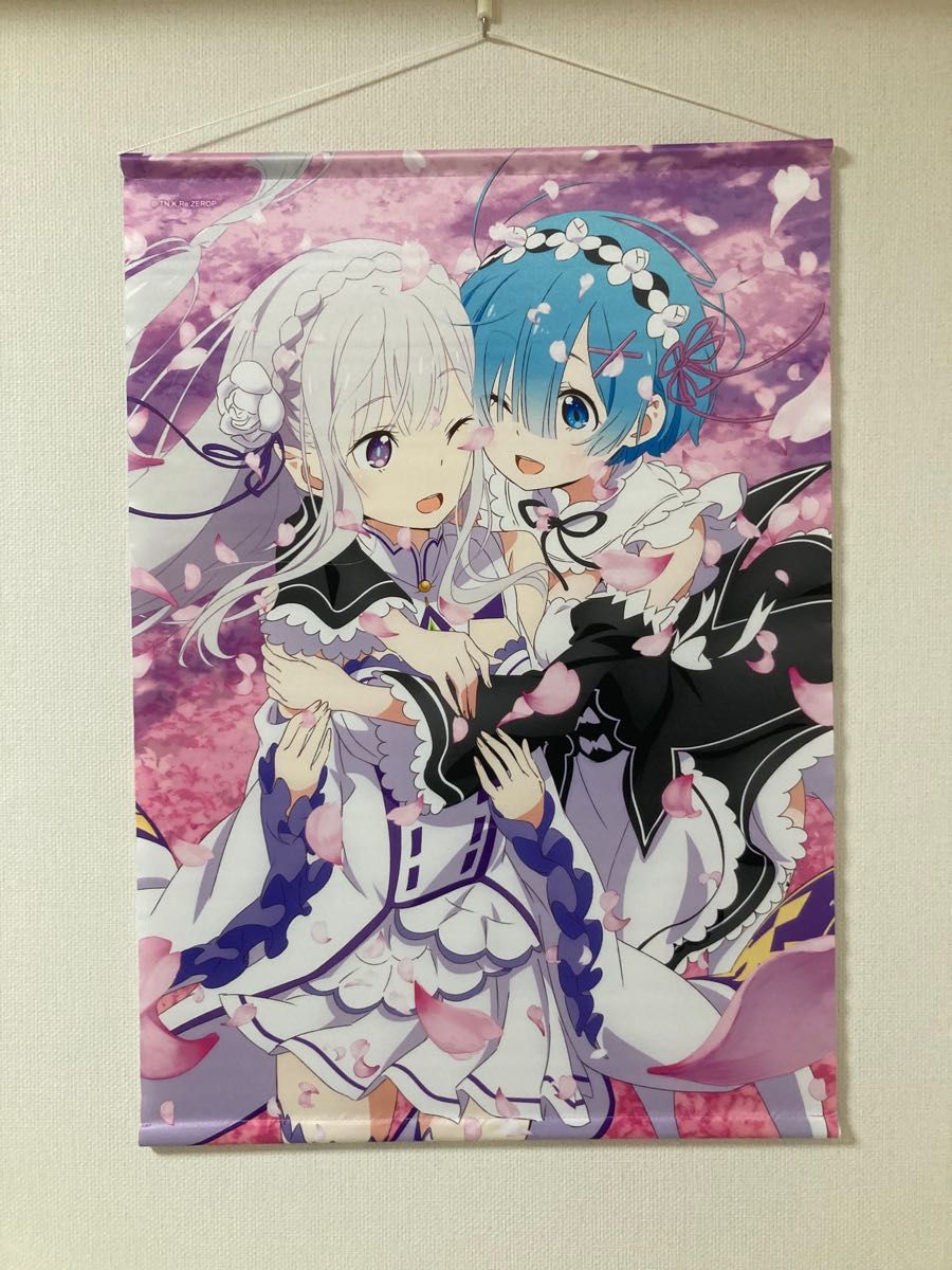 Seasonal Wrap入荷 リゼロ タペストリー エミリア ラム レム Re:ゼロ