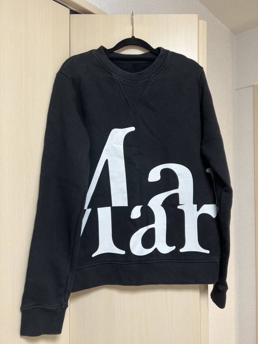 17034円 新品 22ss XXL マルジェラ ブランドロゴ スウェット 黒 4685