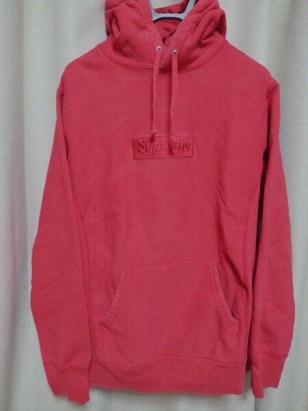 Supreme Box Logo Hooded Sweatshirt Red M