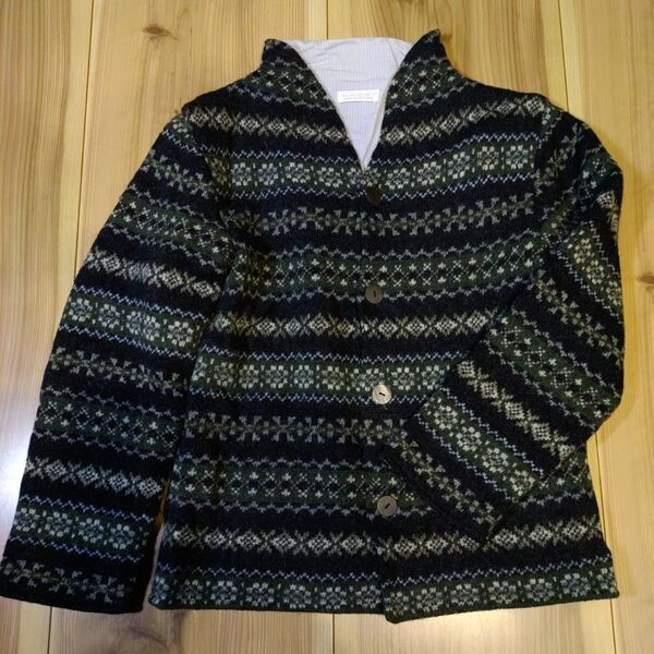 希少美品■ERIBE MADE IN Scotland■ フェアアイルカーディガン 38 M
