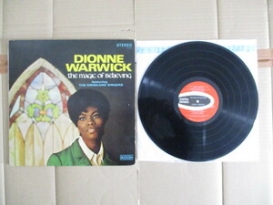 LP Dionne Warwick [Warwicke] Featuring The Drinkard Singers「THE MAGIC OF BELIEVING」輸入盤 SPS567 美盤 内容はゴスペル