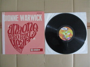 LP Dionne Warwick [Warwicke]「ANYONE WHO HAD A HEART」輸入盤 SPS-517 再発 カットアウト 盤両面にプレス時の微かなかすり傷