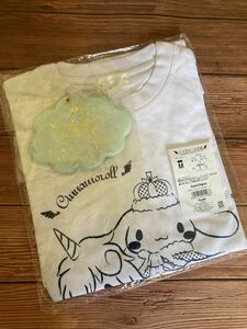 ■シナモロール王国 サンリオ■ ファンクラブ会員限定 Tシャツ&カードホルダー セット 白 ホワイト Mサイズ パスケース 