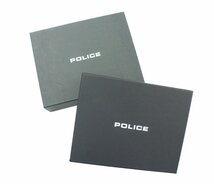 新品未使用品 POLICE/ポリス ラウンドファスナー 財布 PLC137 ブルー × ブラック レザー コンパクト ミニ_画像6
