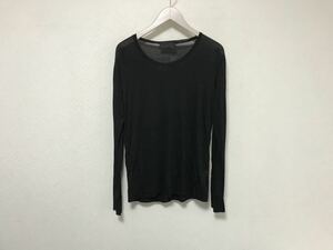 新品未使用本物ハルプHALBモダール長袖TシャツロンTメンズアメカジサーフビジネスL黒ブラック日本製