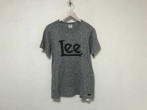 本物リーLEE×チャオパニックティッピーコットンロゴプリント半袖TシャツメンズアメカジサーフビジネスストリートスケーターMグレー