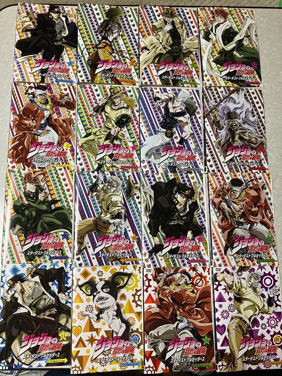 ジョジョの奇妙な冒険 スターダストクルセイダース 全24巻 DVD 全巻 ...