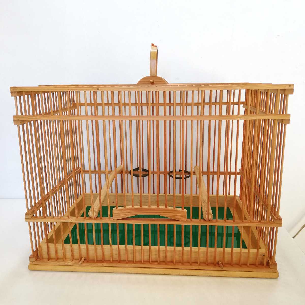 竹製 名人鳥籠 倭 鳥カゴ 未使用品 倭作 シドリ 尺2